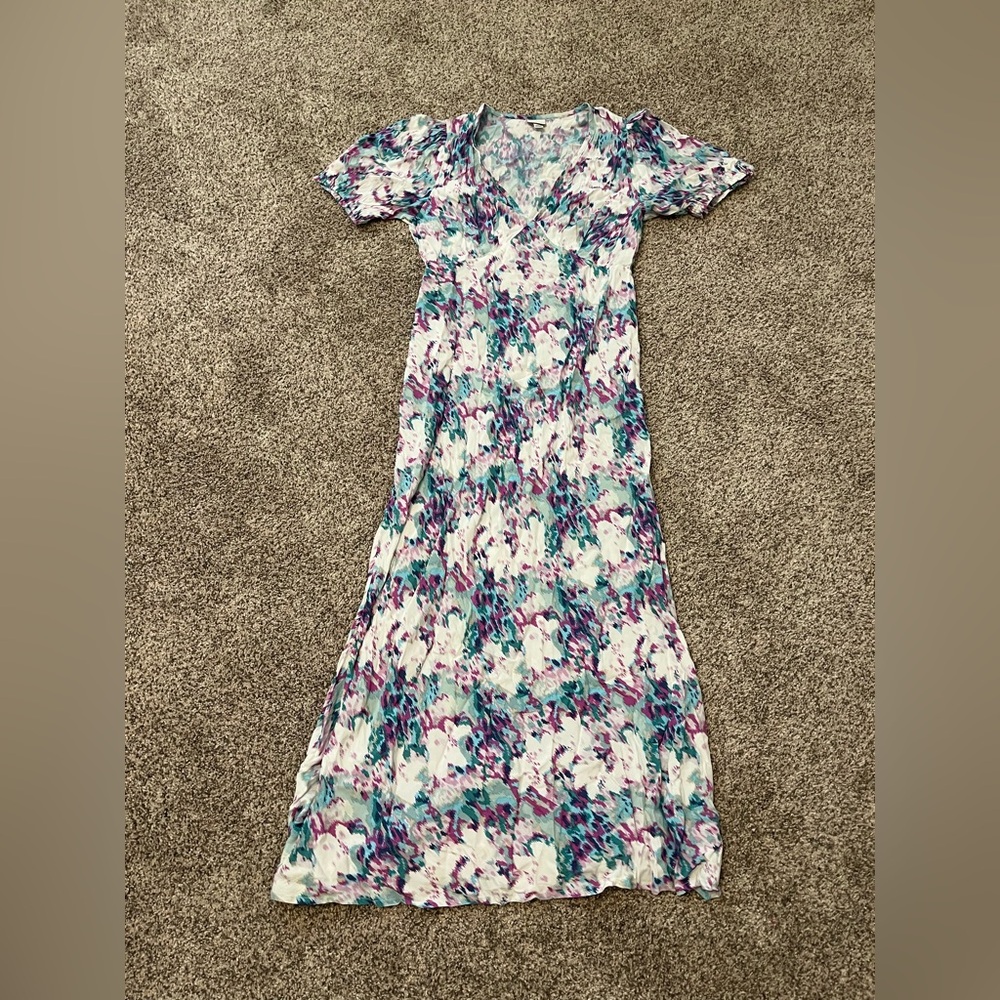 a new day Floral Maxi Dress in Purple and Blue